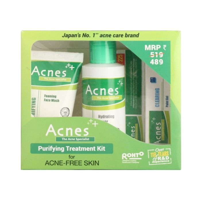 Acnes Treatment Kit Acnes Purifying Face Wash 50g Acnes Gel Acnes Toner
