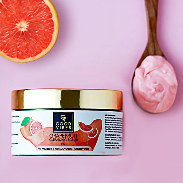 Buy Good Vibes Cleansing Face Scrub Grapefruit (50 g) online at