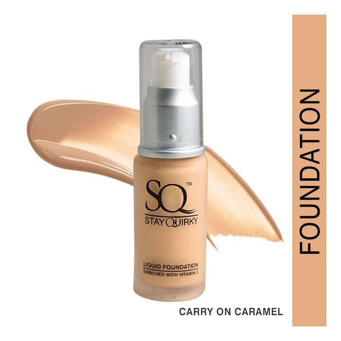 Stay Quirky Daily Wear Liquid Foundation, Carry on Caramel 3