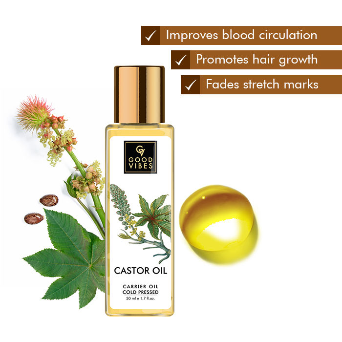 Good Vibes Coldpressed Carrier Oil Castor 50 Ml