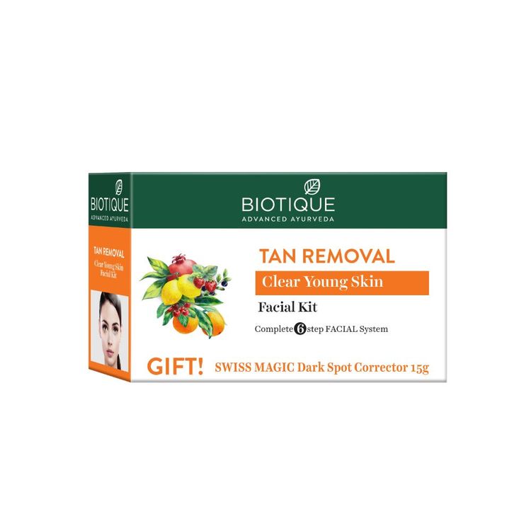 Biotique Tan Removal Clear Young Skin Facial Kit (65 g)