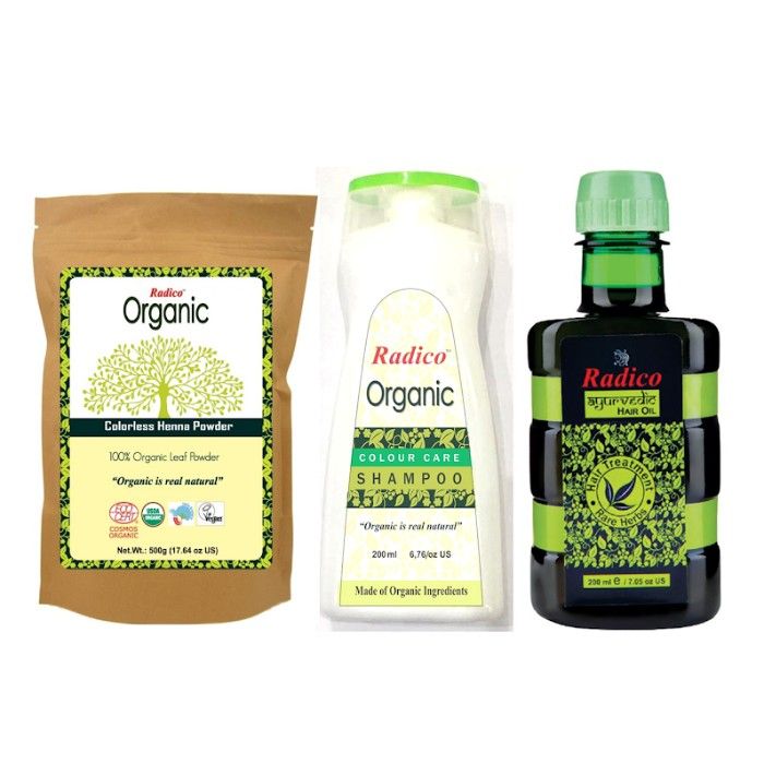 Radico 100 Organic Colorless Henna With Organic Colour Care
