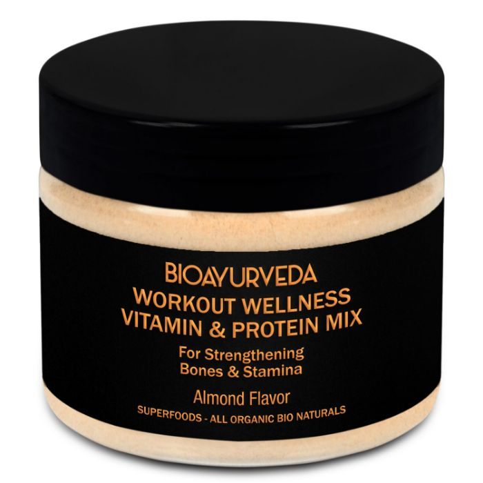Buy Bioayurveda Workout Wellness Vitamin Protein Mix 250 G Online At Purplle Com