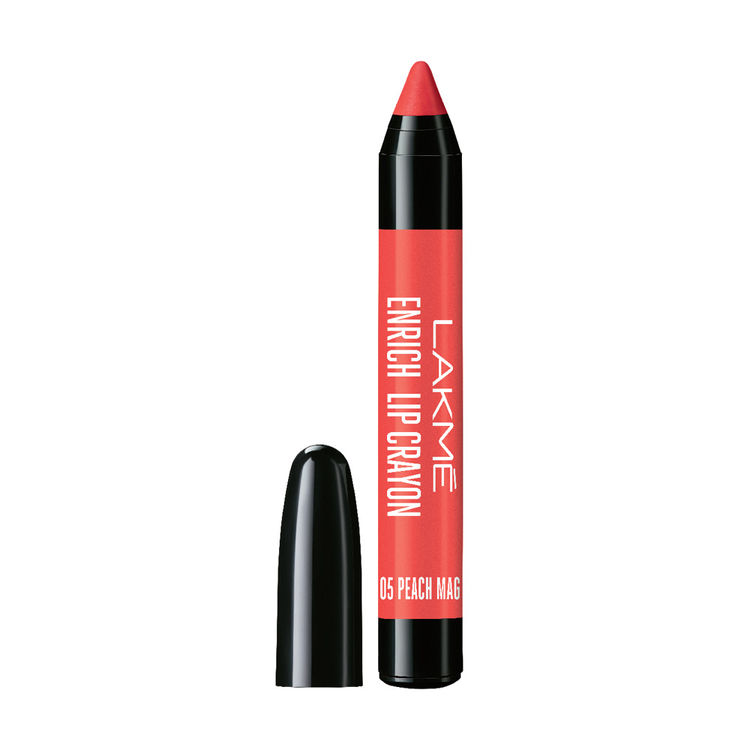 lakme enrich lip crayon peach magnet online