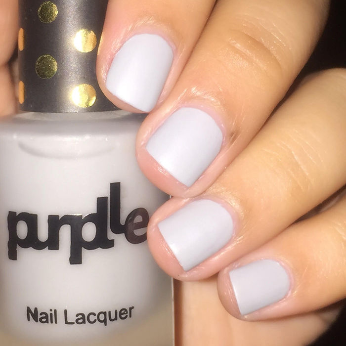 matte grey nail polish