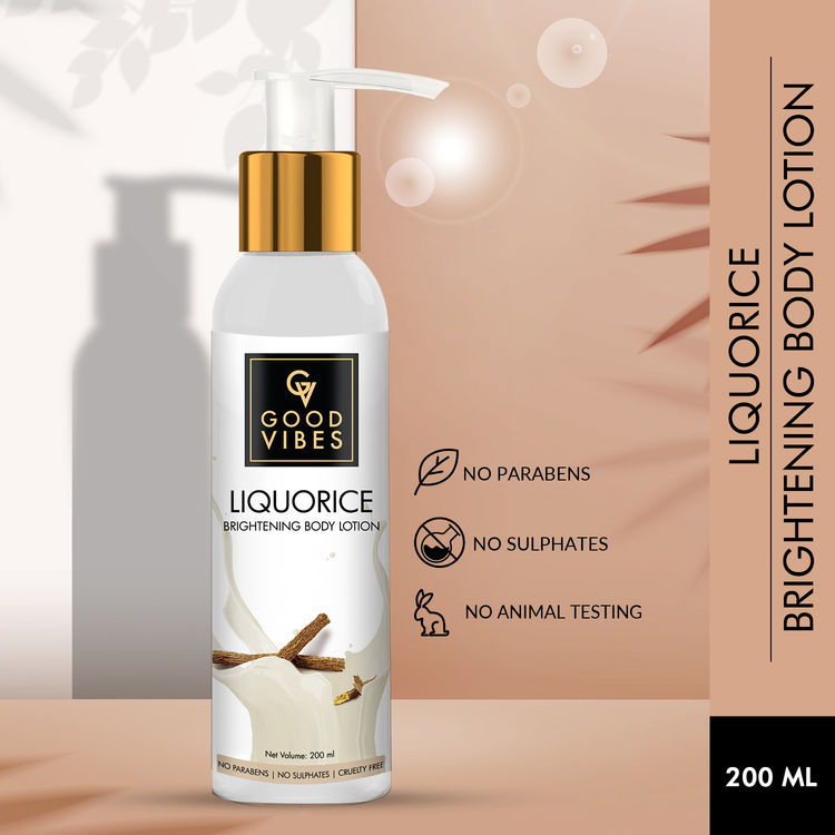 Buy Good Vibes Brightening Body Lotion Liquorice (200 ml) online at