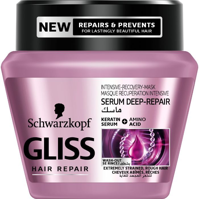 Buy Schwarzkopf Gliss Hair Repair Serum Deep Repair Intensive Recovery Mask 300 Ml Online At