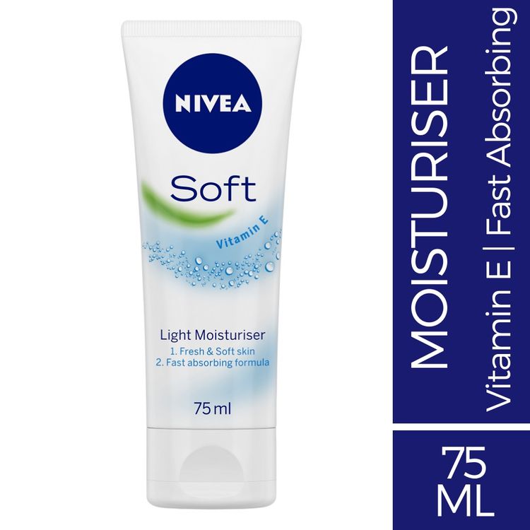 Buy NIVEA Soft Light Moisturising Cream Tube 75ml online at purplle.com.