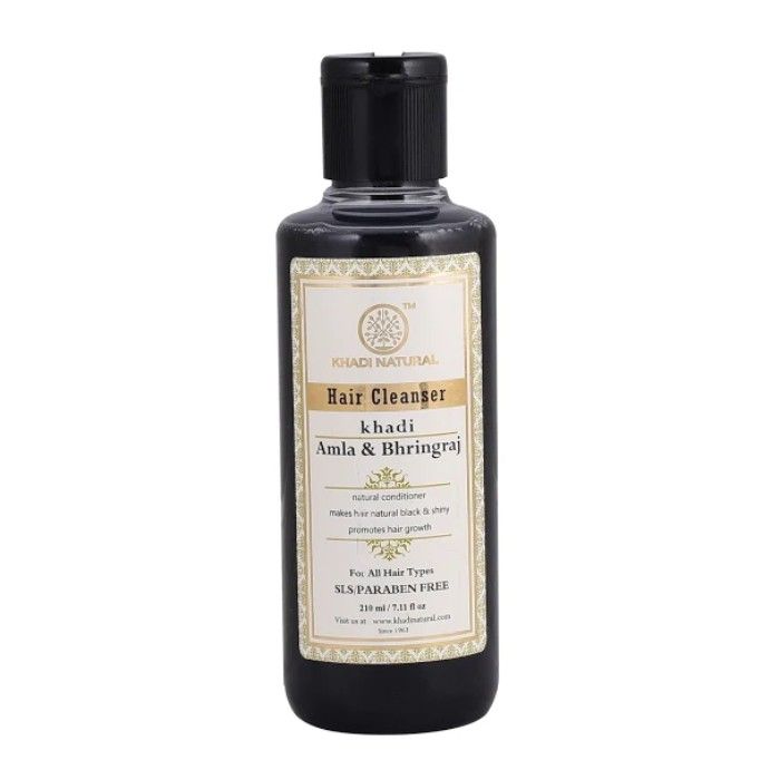 Buy Khadi Natural Ayurvedic Amla & Bhringraj Hair Cleanser Sls & Paraben Free (210 ml) - Purplle