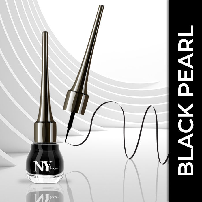 NY Bae Liquid Eyeliner, Black, Ellis Eyeland - Black Pearl 1 (6 ml)