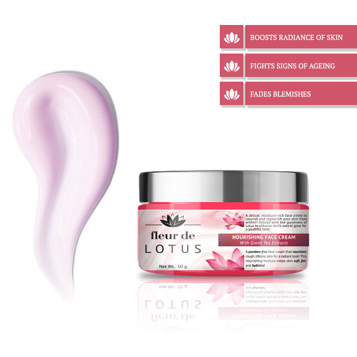 Fleur De Lotus Nourishing Face Cream With Green Tea Extracts 50 G