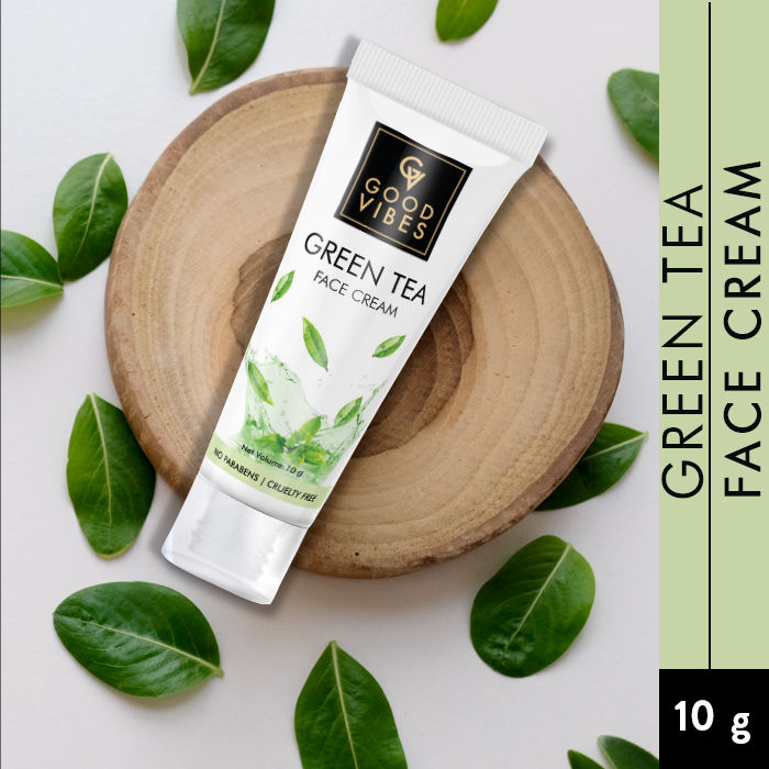 Buy Good Vibes Face Cream Green Tea Travel Size (10 gm) online at