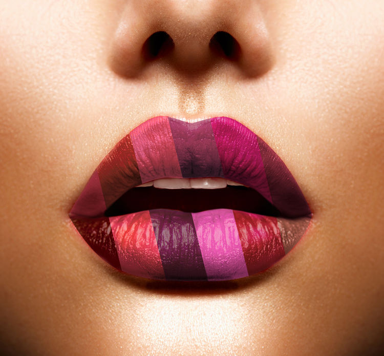 Stay Quirky Lipstick Minis MultiColored Love Marks, Set of 12 Mini