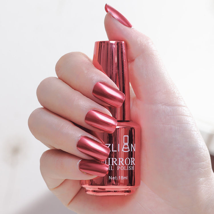 Ishowtienda Metallic Nail Polish Magic Mirror Effect Chrome Art Varnish Is 03 18 Ml