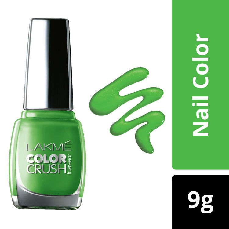 Buy Lakme True Wear Color Crush Nail Color Green 06 9 Ml Online At Purplle Com O świeżym, zielonym, leśnym zapachu. lakme true wear color crush nail color green 06 9 ml