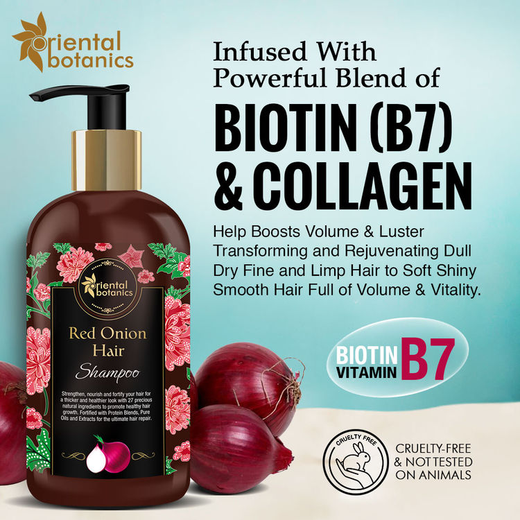 Oriental Botanics Red Onion Hair Growth Shampoo 300 Ml With 27
