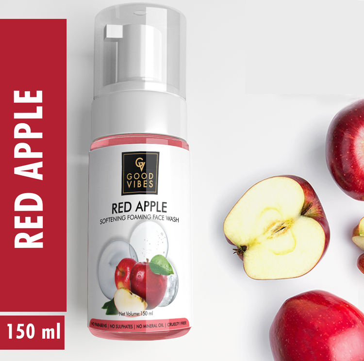 Good Vibes Softening Foaming Face Wash - Red Apple (150ml)