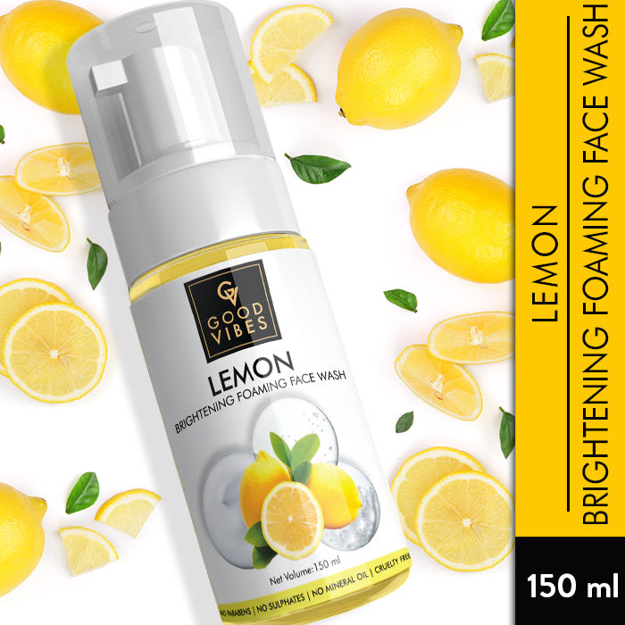 Good Vibes Brightening Foaming Face Wash - Lemon (150ml)