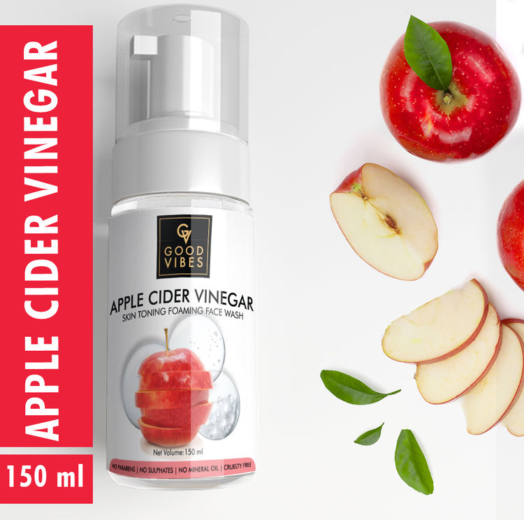 Good Vibes Skin Toning Foaming Face Wash Apple Cider Vinegar 120ml