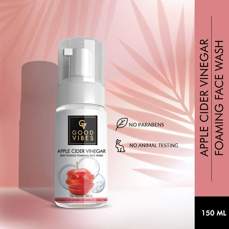 Good Vibes Skin Toning Foaming Face Wash Apple Cider Vinegar 120ml