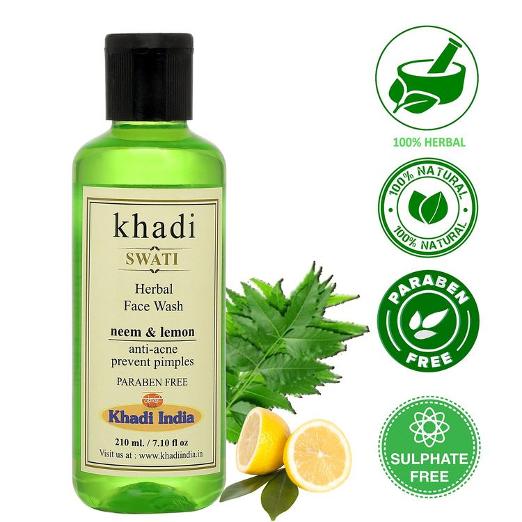 khadi lemon face wash