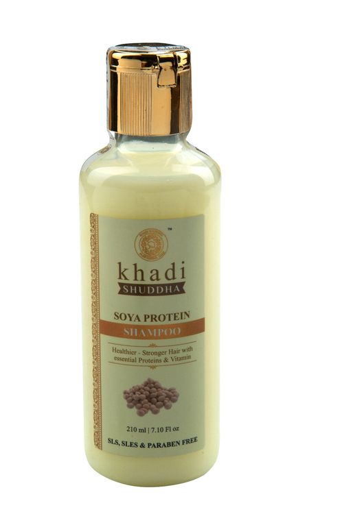 buy khadi shuddha soya protein shampoo 210 ml online purplle