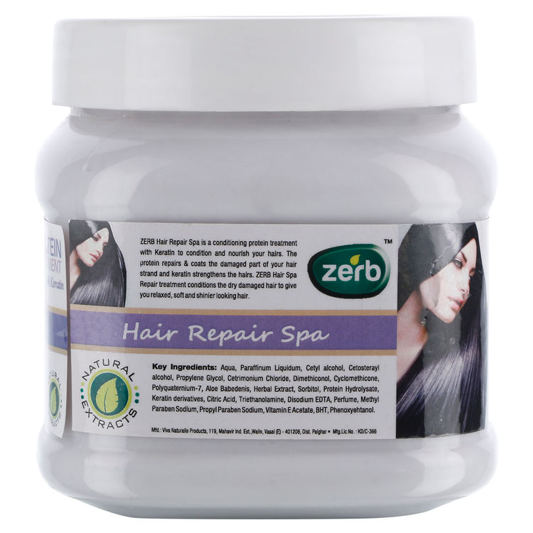 Zerb Hair Repair Spa Enriched With Aloe Vera Natural Extract