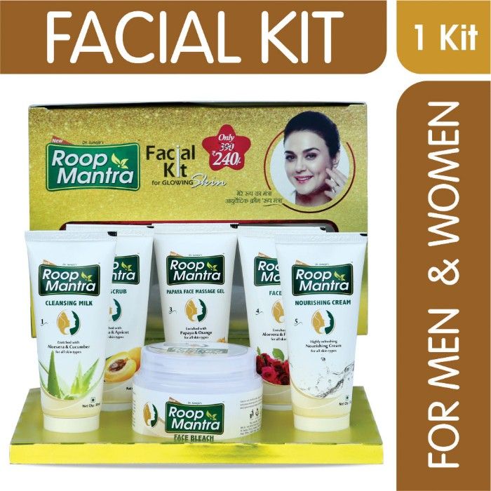 Roop Mantra Facial Kit For Glowing Skin 180 G Cleansing Milk