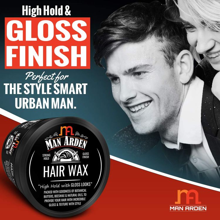 Man Arden Hair Wax Shine Styling With Strong Hold Gloss Finish