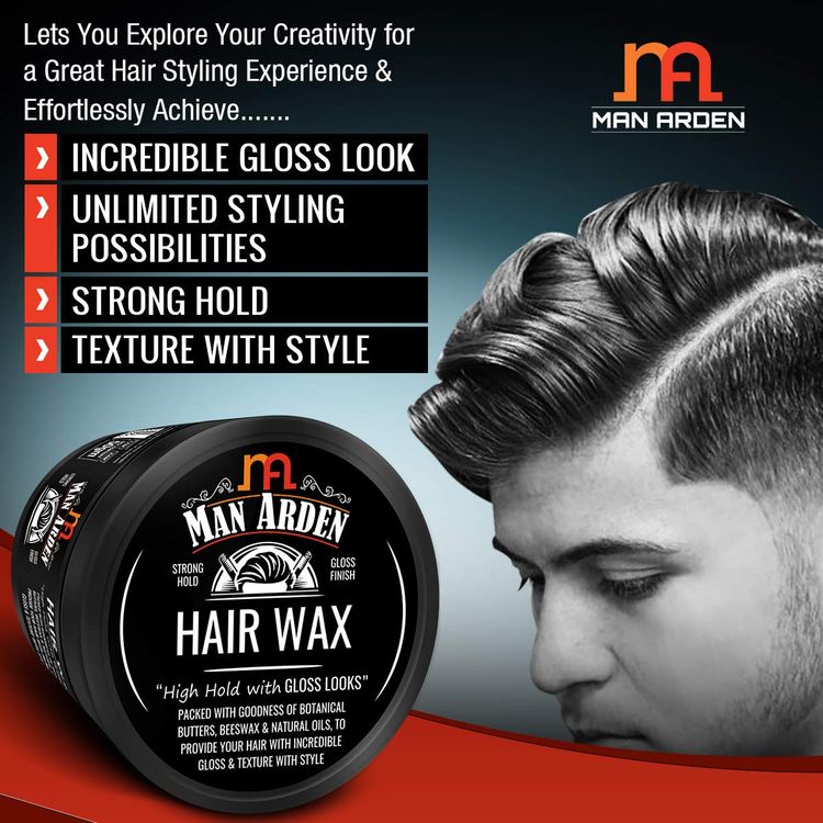 Man Arden Hair Wax Shine Styling With Strong Hold Gloss Finish
