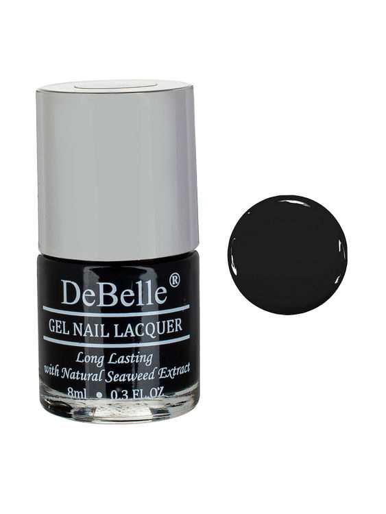 Buy Debelle Gel Nail Lacquer Glossy Black Luxe Noir 8 Ml Online Purplle