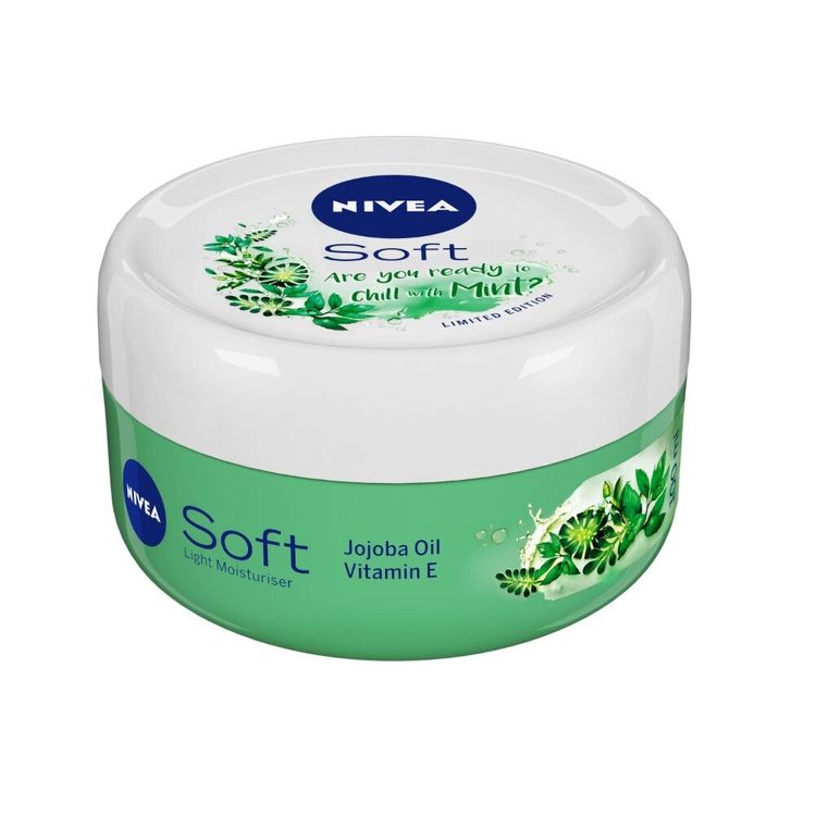 NIVEA Soft Light Moisturising Cream Chilled Mint 100ml