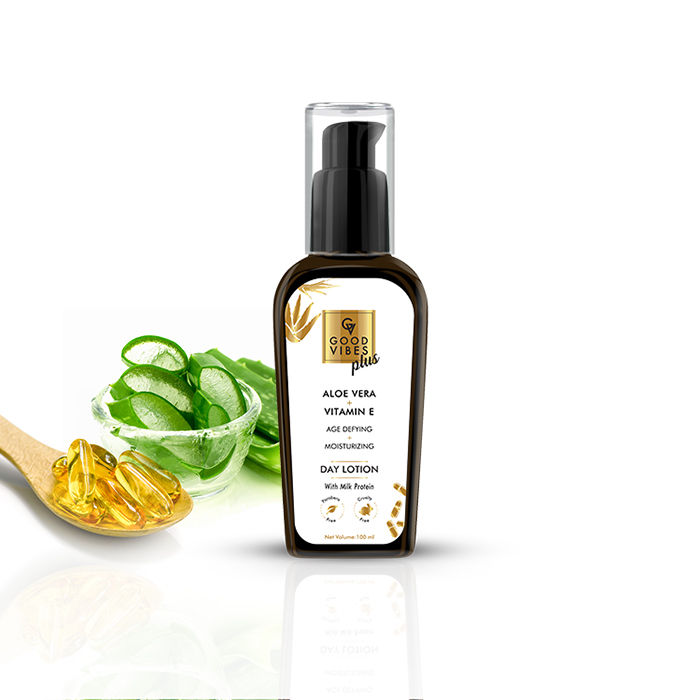 Good Vibes Plus Day Lotion With Milk Protein Aloe Vera Vitamin