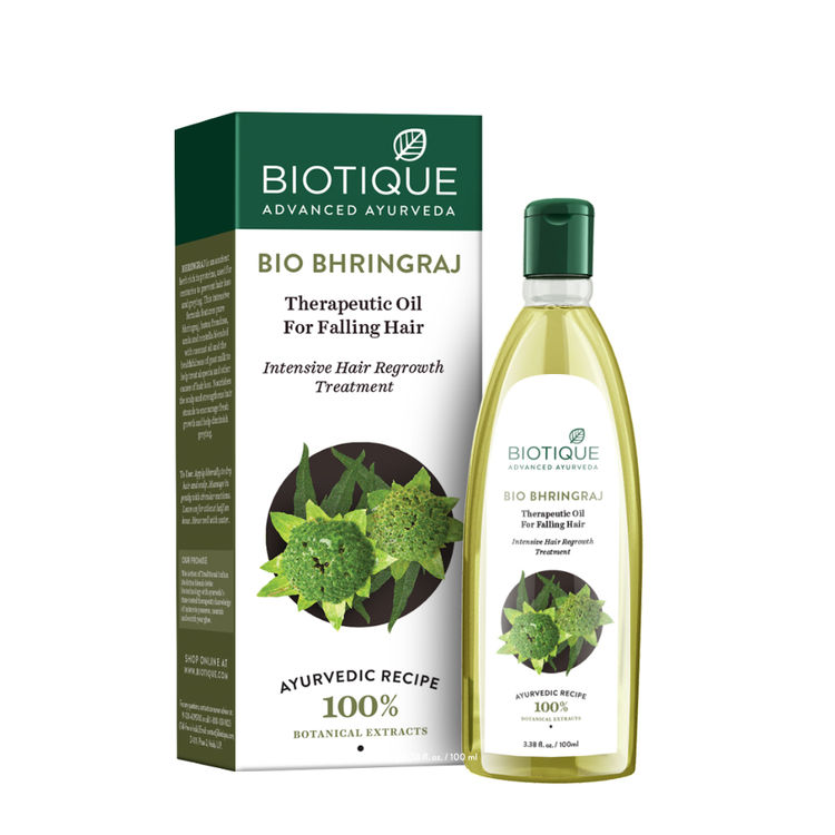 Buy Biotique Bio Bhringraj Therapeutic Oil For Falling Hair (100 ml) online at