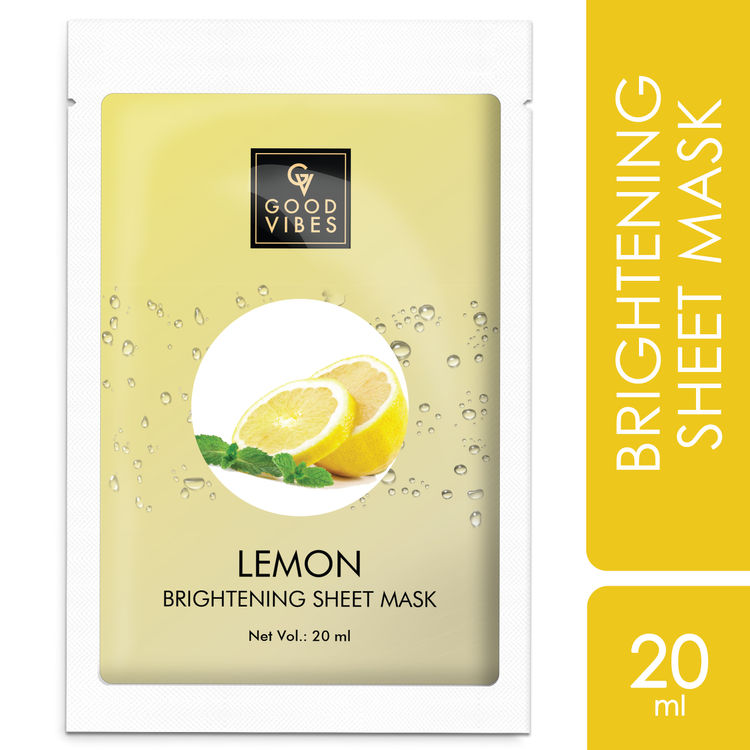 Good Vibes Brightening Sheet Mask - Lemon (20 ml)