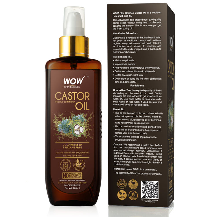 Buy Wow Skin Science Castor Oil 0 Ml Online Purplle