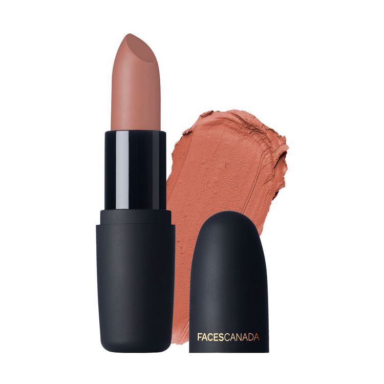 Buy Faces Canada Weightless Matte Lipstick |Jojoba and Almond Oil enriched| Highly pigmented | Smooth One Stroke Weightless Color | Keeps Lips Moisturized | Shade - Buff Nude 4g - Purplle