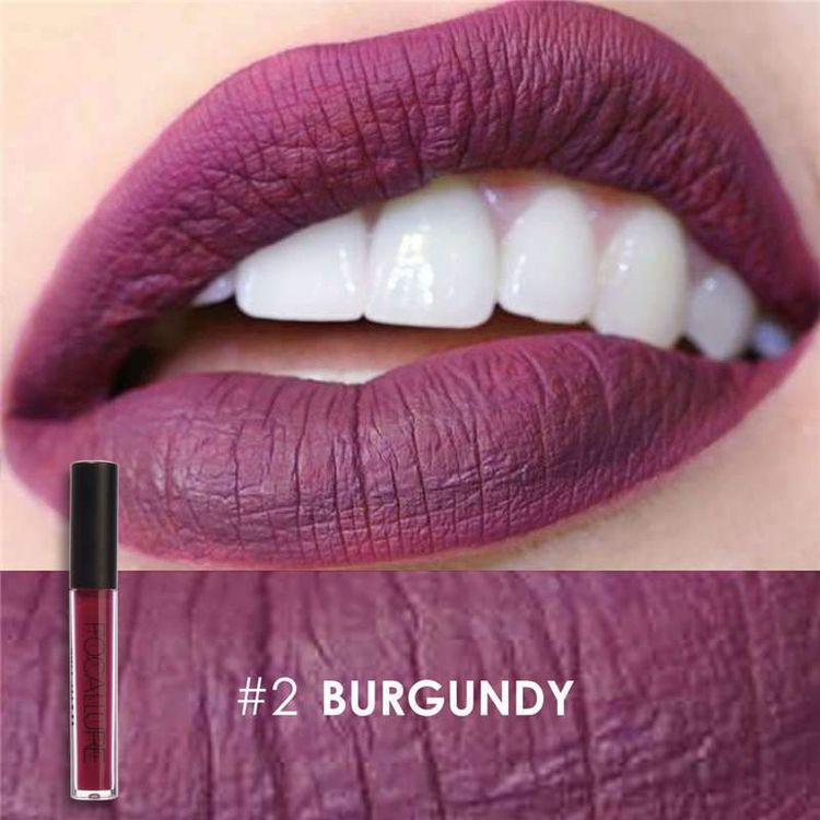 burgundy matte lipstick