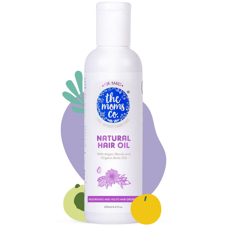 Buy The Moms Co. Natural Baby Hair Oil (200 ml) online at purplle.com.