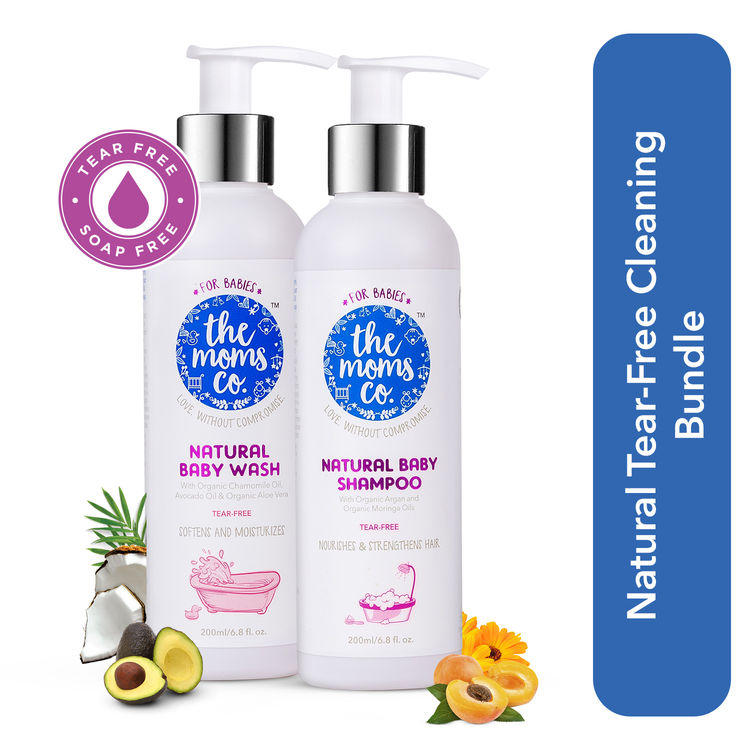 The Moms Co Natural Tear Free Cleaning Bundle For Baby
