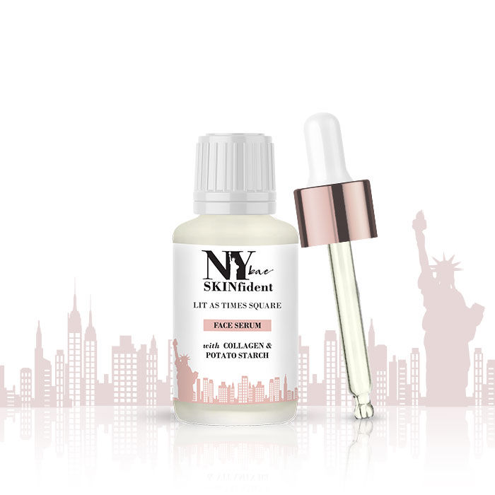 NY Bae SKINfident Serum with Collagen & Potato Starch, Lit as Times Square (10 ml)