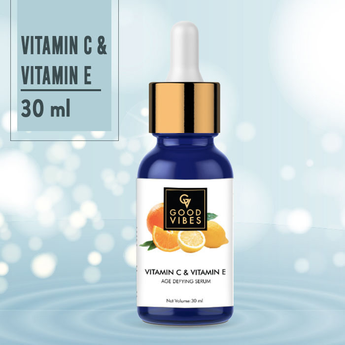 Buy Good Vibes Age Defying Serum Vitamin C & Vitamin E (30 ml) online at