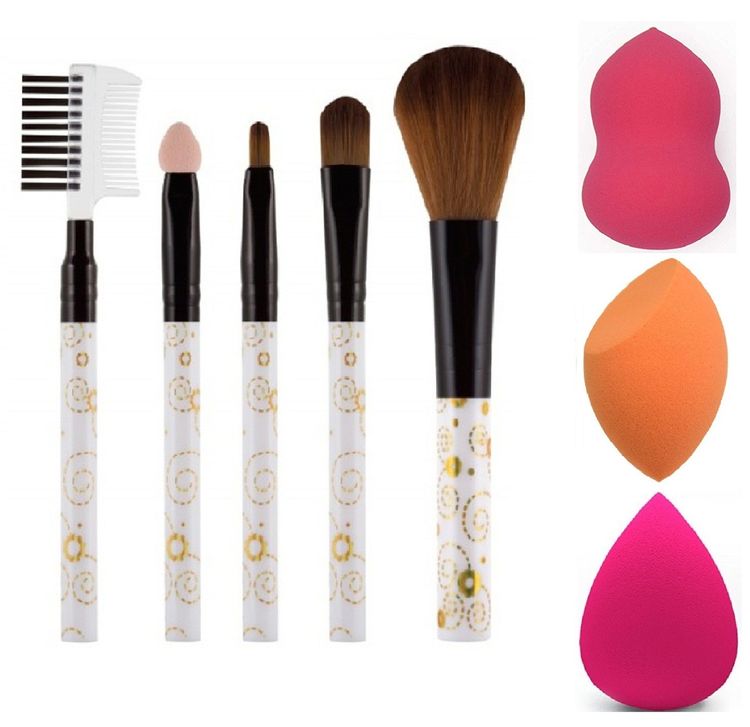 puff brush makeup