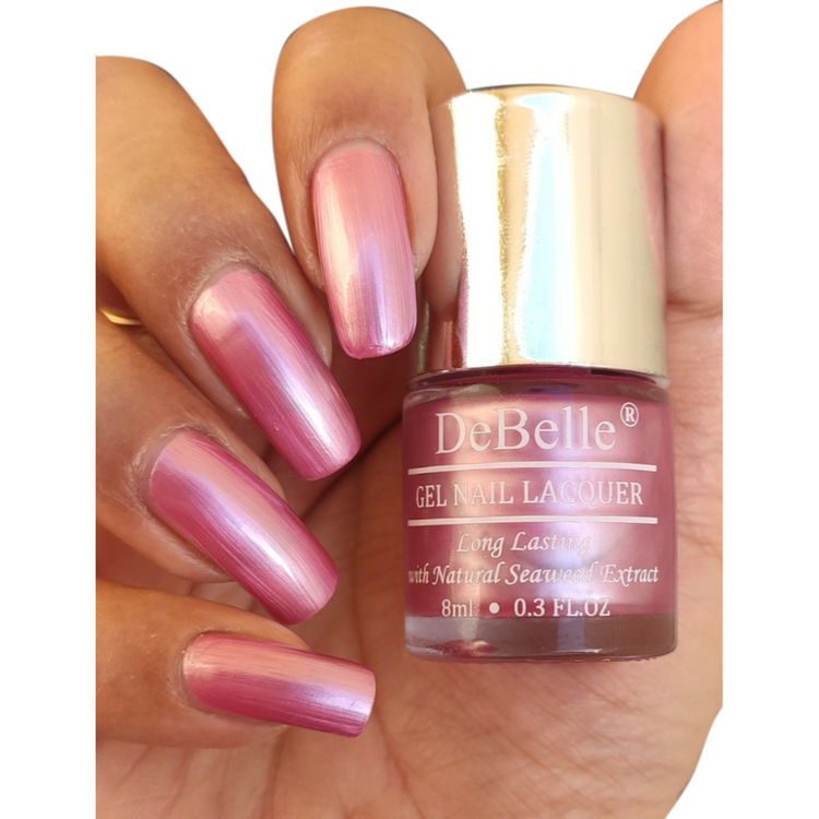 pink silver nail polish