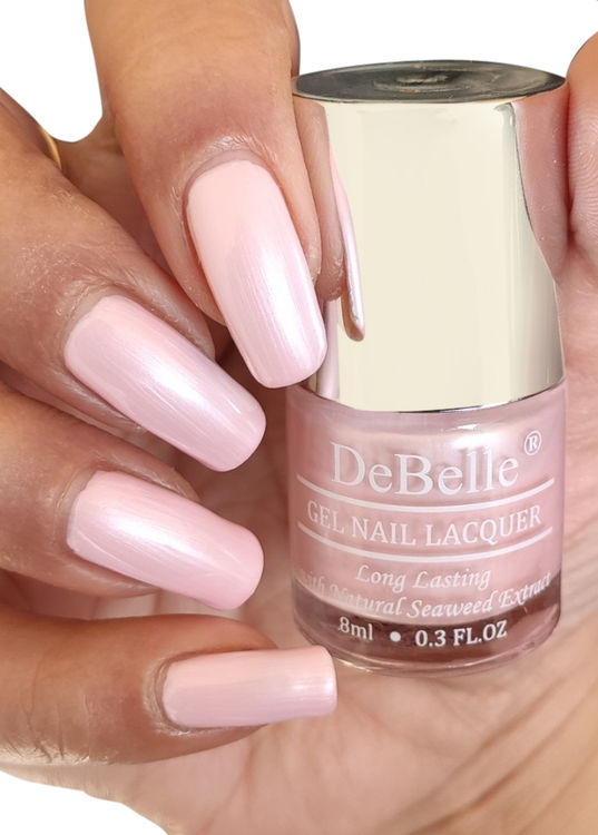 Buy Debelle Gel Nail Lacquer Pearl Baby Pink Marshmallow Crush 8 Ml Online Purplle