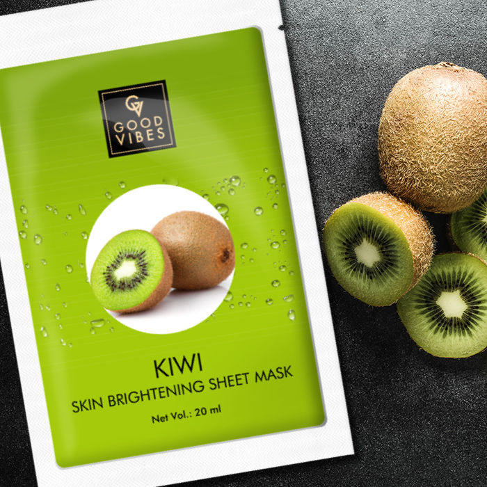 Good Vibes Skin Brightening Sheet Mask - Kiwi (20 ml)