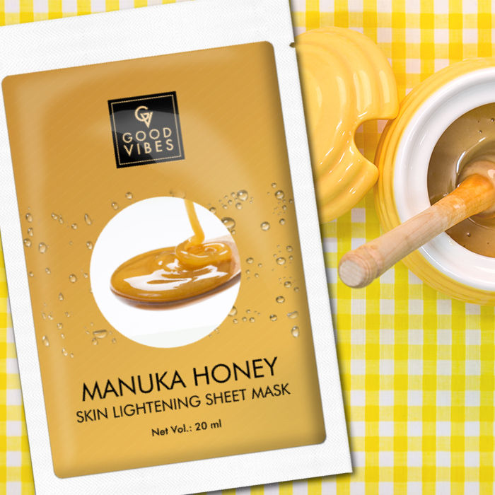 Good Vibes Skin Lightening Sheet Mask - Manuka Honey (20 ml)