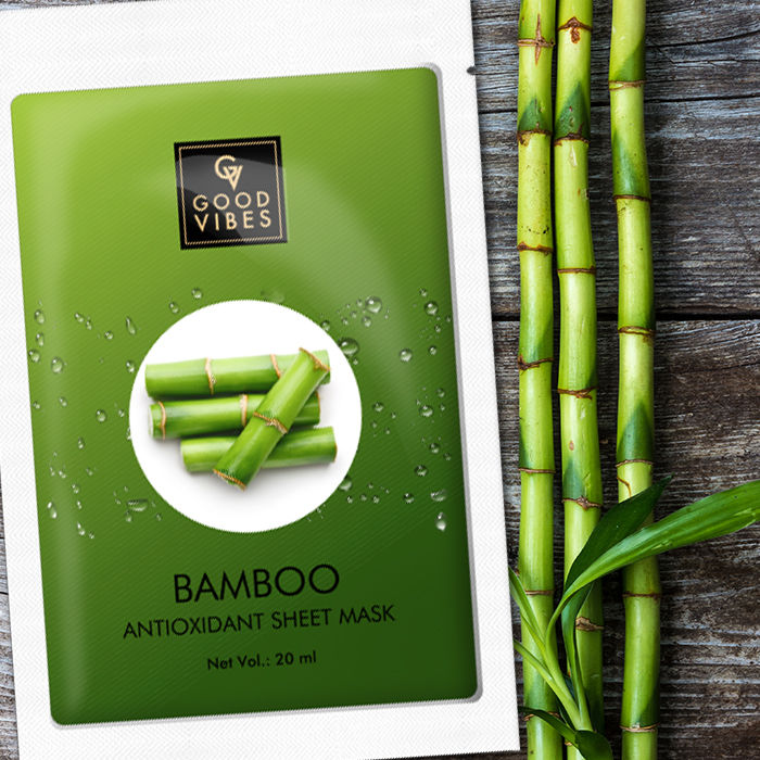 Buy Good Vibes Antioxidant Sheet Mask Bamboo 20 Ml Online Purplle Abnormalities of the skin, lesions and health restrictions should always be examined by a physician before any the „good vibes emask provides a unique experience with the possible prevention of wrinkles and loss of elasticity. good vibes antioxidant sheet mask bamboo 20 ml