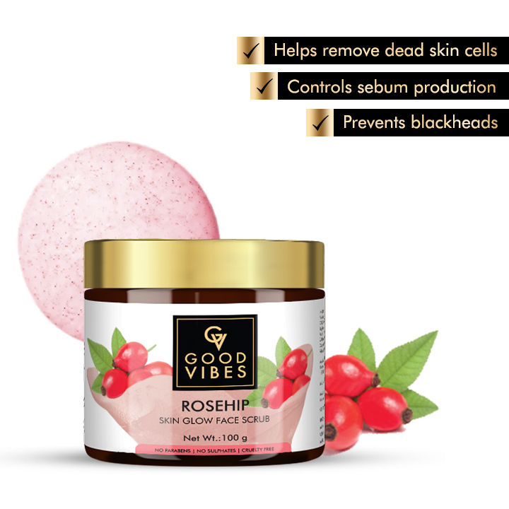 Good Vibes Skin Glow Face Scrub Rosehip (100 g)