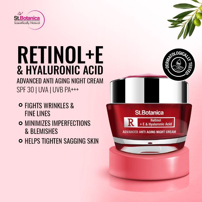 st botanica retinol night cream